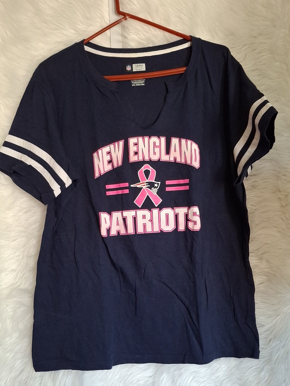 NFL Women's Navy Blue Team Apparel Tee